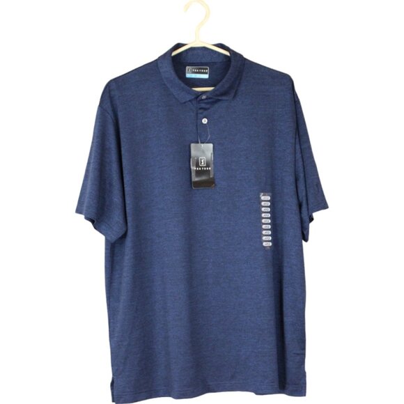 NWT PGA Tour Golf Shirt Men's Large Button Collar Mesh Fabric Short Sleeve CA340 - Picture 2 of 10